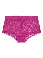 Yours Curve Blue Lace Shorts 3 Pack - Image 6 of 7