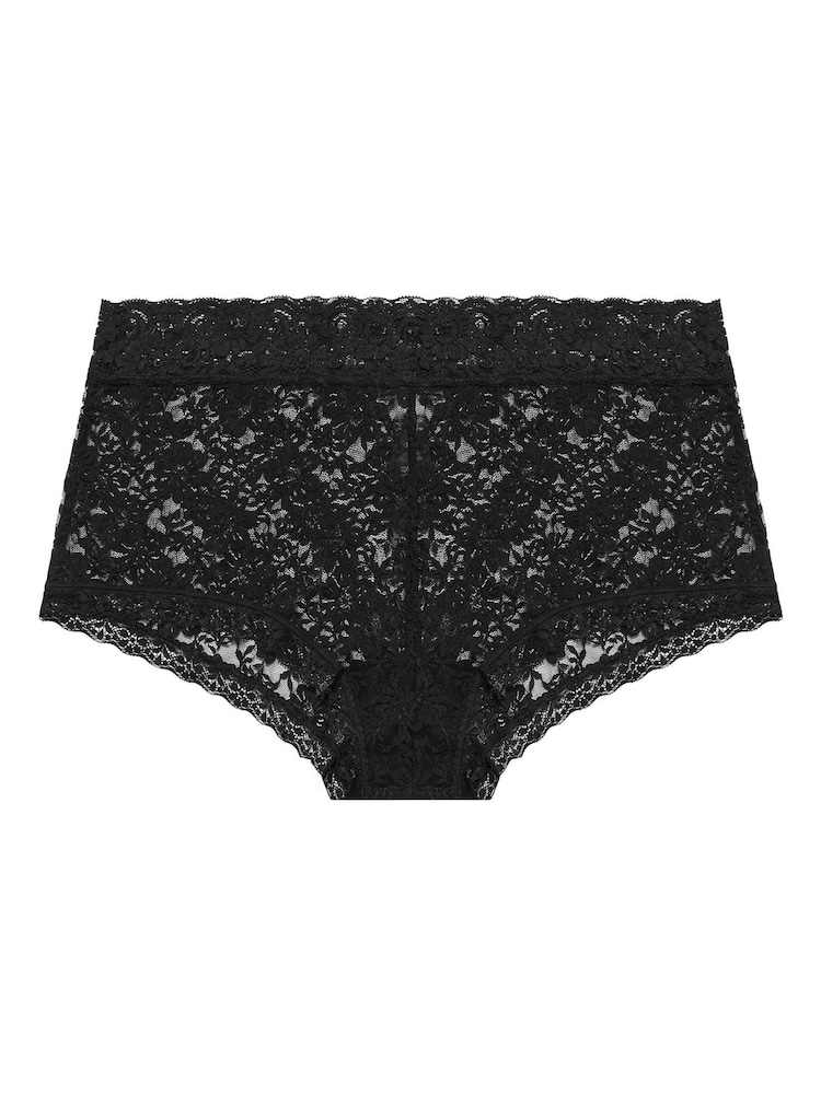 Yours Curve Blue Lace Shorts 3 Pack - Image 7 of 7