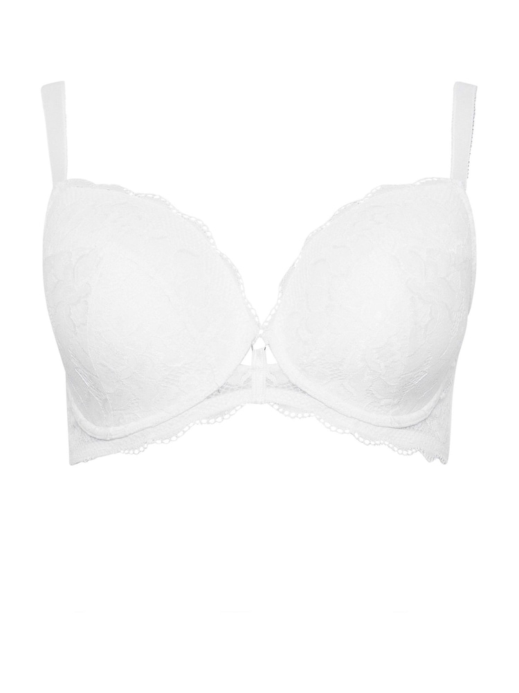 Soutien-gorge t-shirt plongeant en dentelle Yours Curve Liza - Image 4 of 5