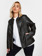 Yours Curve Black Centre Front Jacket - Image 1 of 7