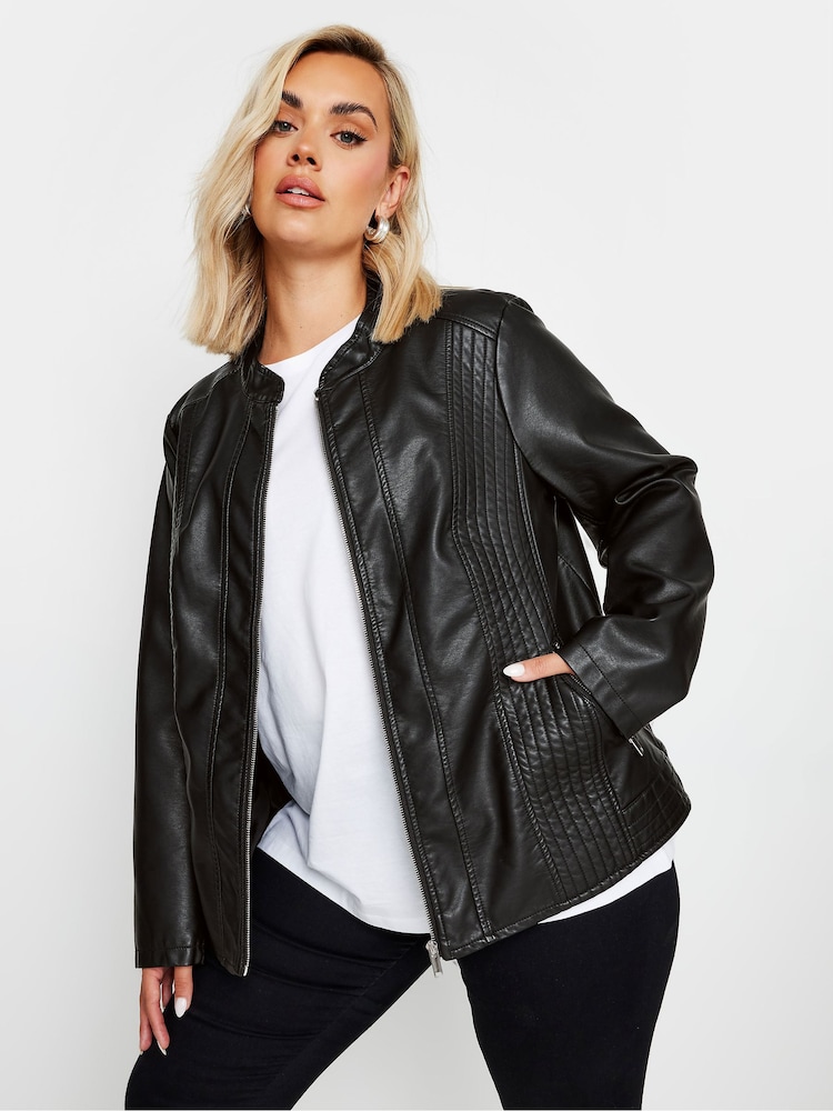 Yours Curve Black Centre Front Jacket - Image 1 of 7