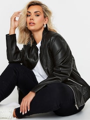 Yours Curve Black Centre Front Jacket - Image 3 of 7