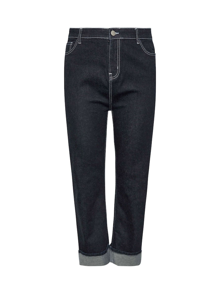 Yours Curve Jeans mit Umschlagsaum und weitem Bein - Bild 5 von 5 Yours Curve Jeans mit Umschlagsaum und weitem Bein - Bild 5 von 5