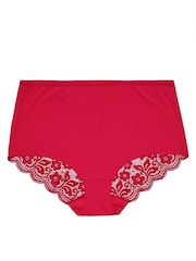 Yours Curve Pink Lace Back Full Briefs 3 Pack - Image 4 of 5