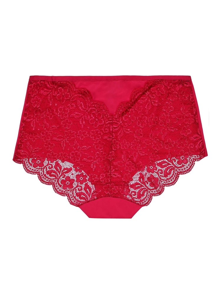 Yours Curve Pink Lace Back Full Briefs 3 Pack - Image 5 of 5