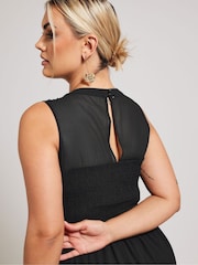 Yours Curve Black London Lace Front Maxi Dress - Image 4 of 4