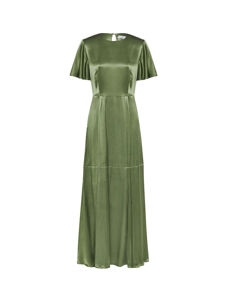 Rewritten Green Sienna Bridesmaid Dress With Angel Sleeve - Image 7 of 7
