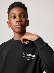 smALLSAINTS Black Oversized Underground Crew Sweatshirt - Image 4 of 7