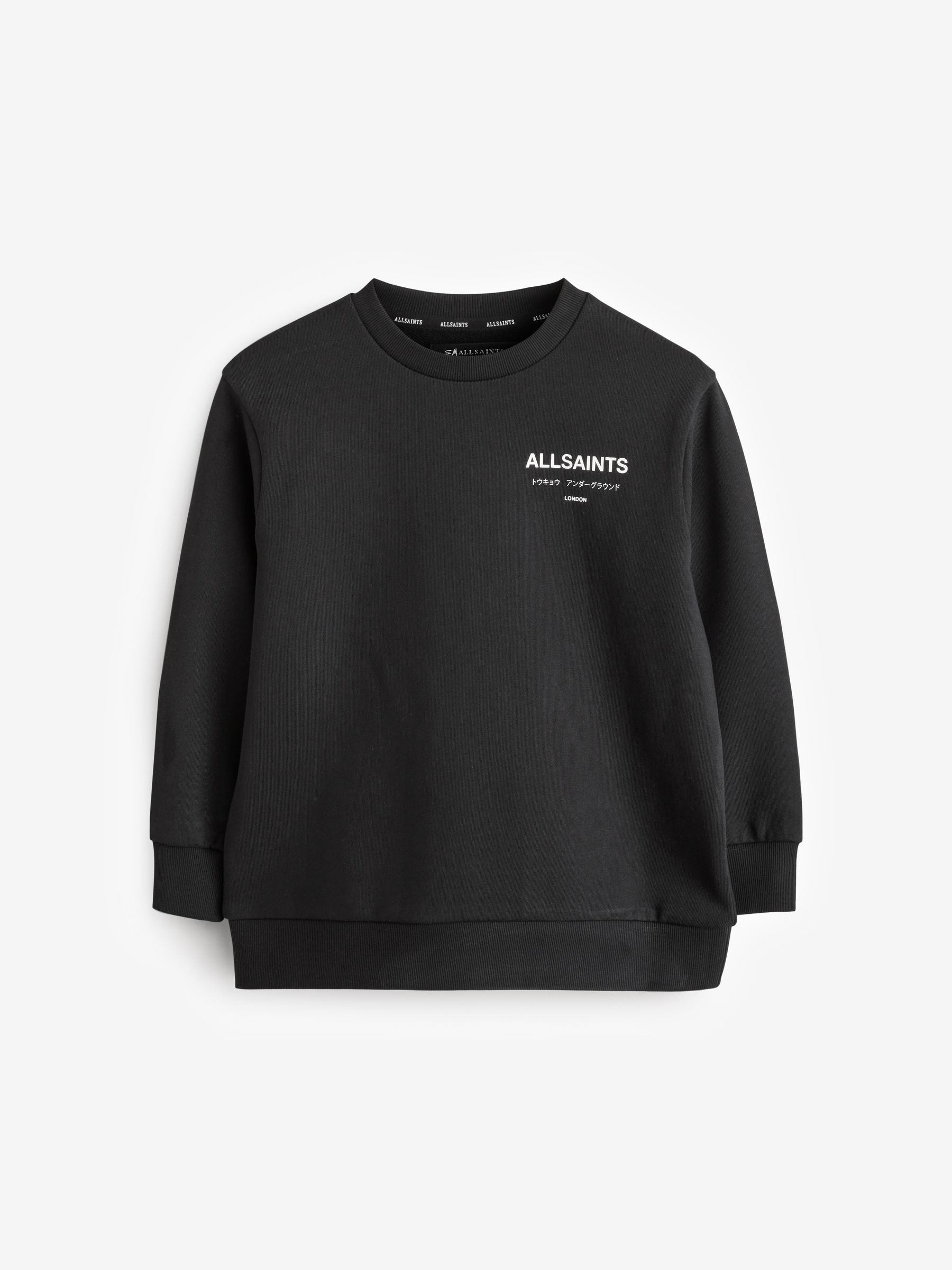 Buy smALLSAINTS Black Oversized Underground Crew Neck Sweatshirt