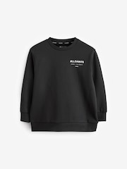 smALLSAINTS Black Oversized Underground Crew Sweatshirt - Image 5 of 7