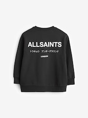 smALLSAINTS Black Oversized Underground Crew Sweatshirt - Image 6 of 7