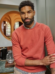 FatFace Vintage Red Long-Sleeve Waffle Crew - Image 1 of 8