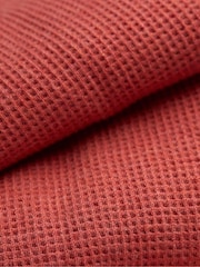 FatFace Vintage Red Long-Sleeve Waffle Crew - Image 8 of 8