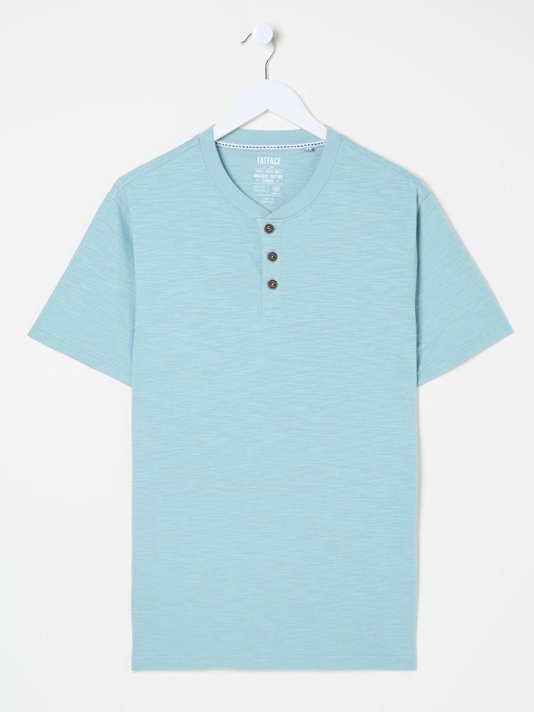 Azul claro - Camiseta FATFACE Slub Henleys - Imagem 5 de 5
