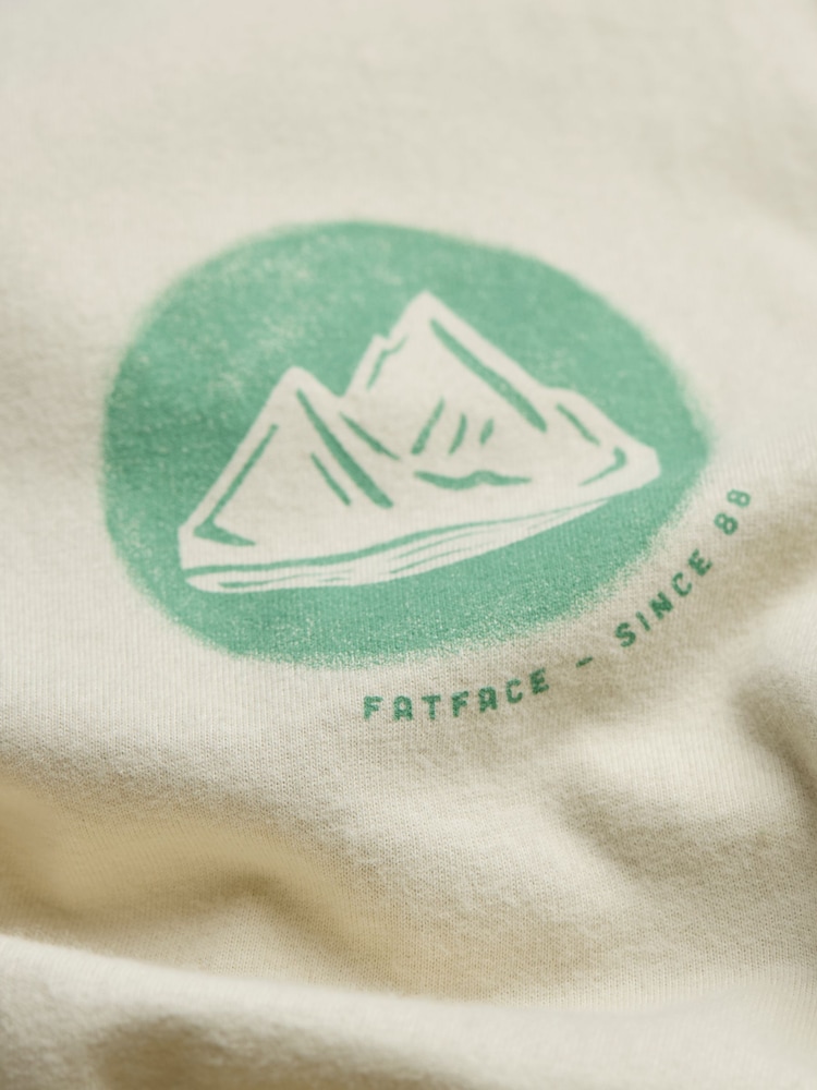 Camiseta gráfica de manga curta FATFACE 100% algodão - Imagem 7 de 7