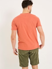Помаранчевий - Футболка FatFace Slub Henley - Image 2 of 5