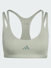 adidas Green Optime Workout Strappy Light Support Bra - Image 5 of 5