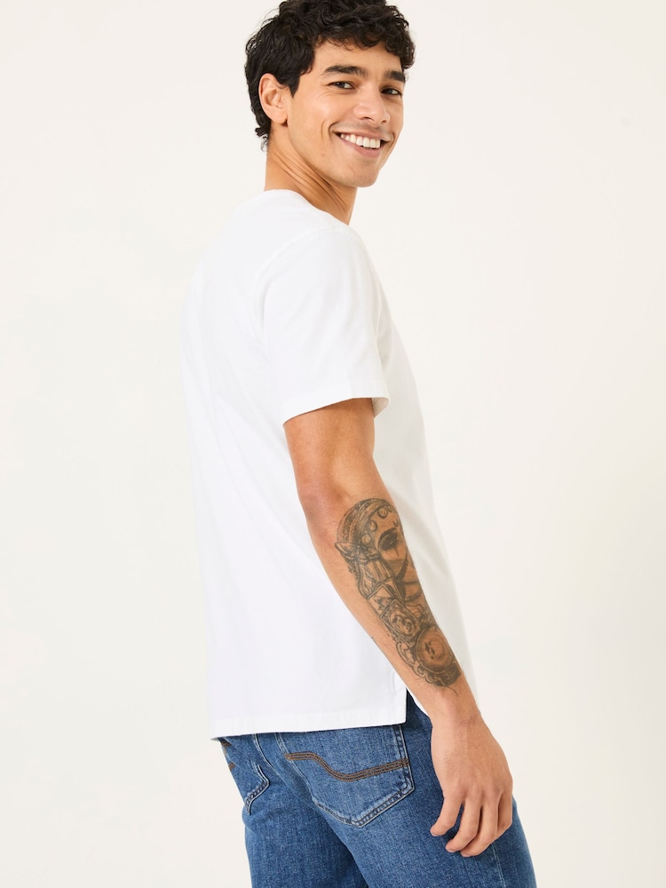 FatFace Lulworth White T-Shirt - Image 3 of 5