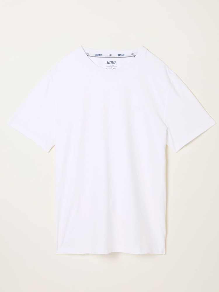 FatFace Lulworth White Short Sleeve T-Shirt - Image 6 of 6 FatFace Lulworth White Short Sleeve T-Shirt - Image 6 of 6