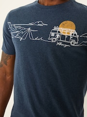 Navy Sea & Surf - FatFace Short Sleeve T-Shirt - Image 4 of 6