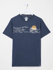 Navy Sea & Surf - FatFace Short Sleeve T-Shirt - Image 5 of 6