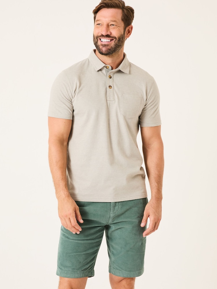 FatFace Elm Grey Polo Shirt - Image 1 of 4