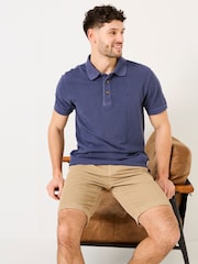 FatFace Blue Denim Pique Polo - Image 1 of 5