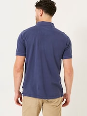FatFace Blue Denim Pique Polo - Image 2 of 5