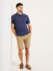 FatFace Blue Denim Pique Polo - Image 3 of 5