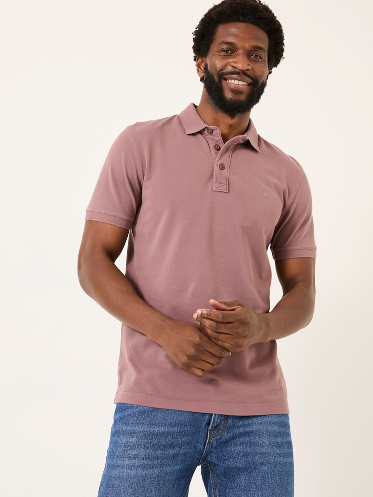 FatFace Purple Pique Polo - Image 1 of 9