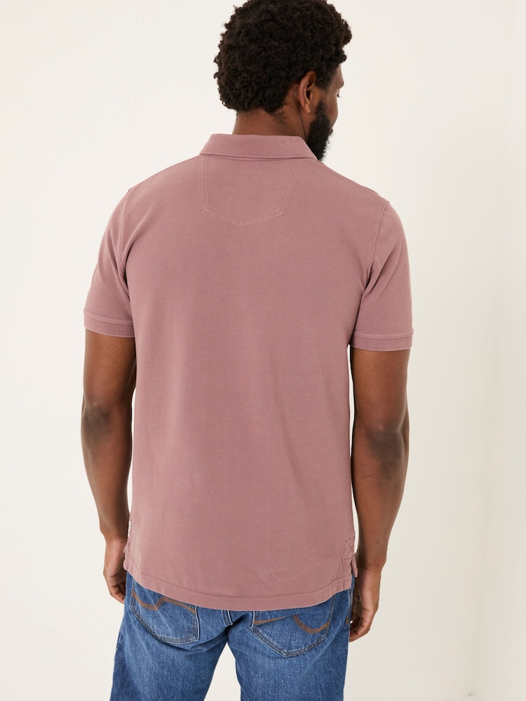 FatFace Purple Pique Polo - Image 2 of 9