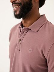 FatFace Purple Pique Polo - Image 3 of 9
