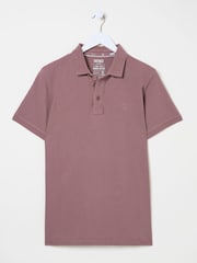 FatFace Purple Pique Polo - Image 9 of 9