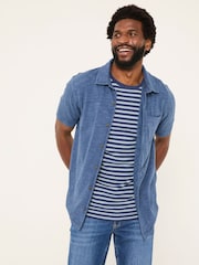 FatFace Truro Blue Jersey Shirt - Image 1 of 5