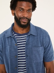 FatFace Truro Blue Jersey Shirt - Image 4 of 5