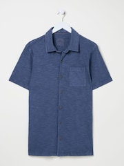 FatFace Truro Blue Jersey Shirt - Image 5 of 5