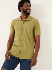 FatFace Truro Green Jersey Shirt - Image 1 of 5