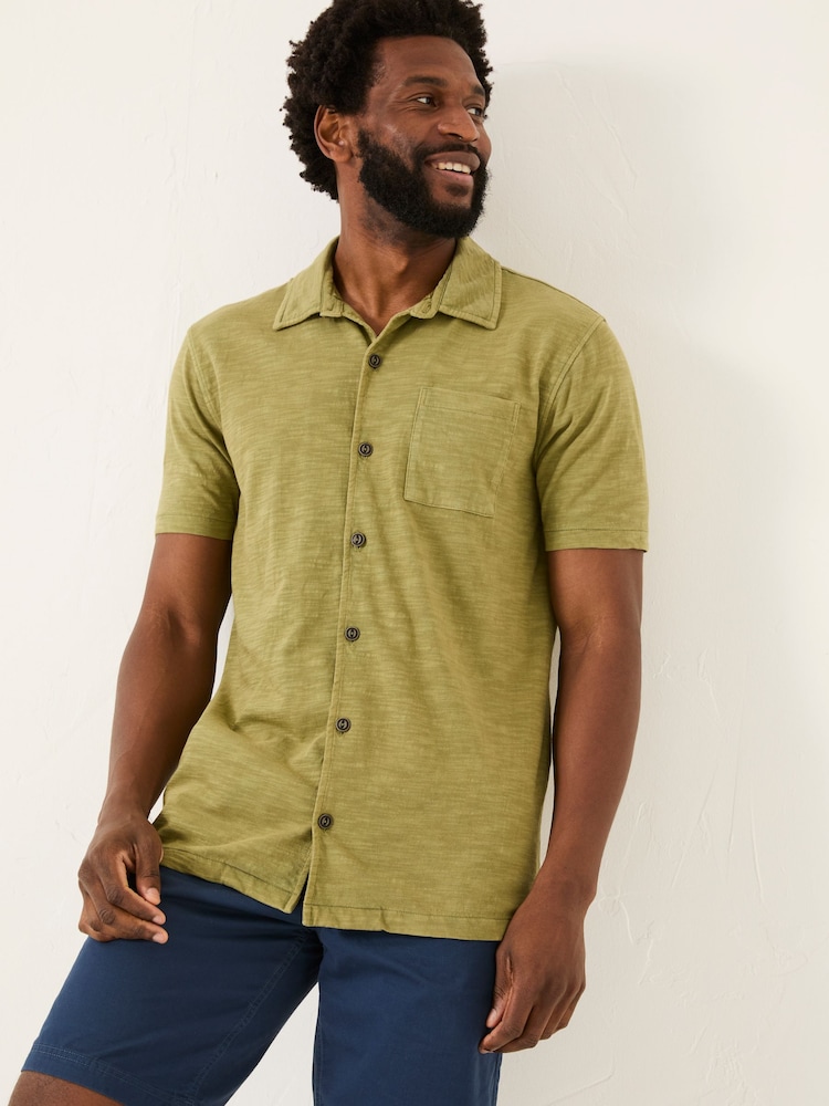 FatFace Truro Green Jersey Shirt - Image 1 of 5