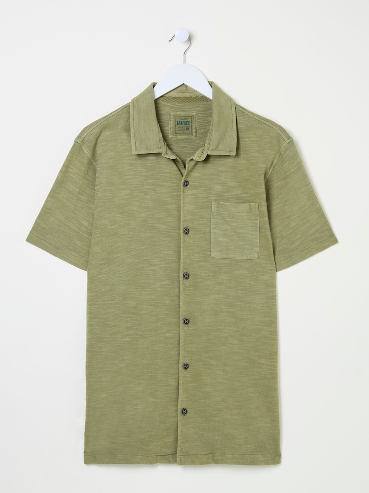 FatFace Truro Green Jersey Shirt - Image 5 of 5