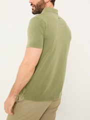 FatFace Stoke Light Green Short Sleeve Polo Shirt - Image 2 of 7