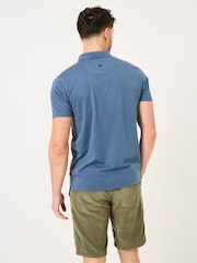 FatFace Stoke Navy Blue Short Sleeve Polo Shirt - Image 2 of 6