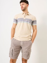 FatFace Short Sleeve Chest Stripe Polo - Image 1 of 7