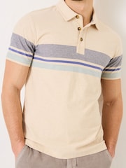 FatFace Short Sleeve Chest Stripe Polo - Image 4 of 7