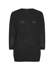 Yours Curve Black Essential Jumper - Image 5 of 5