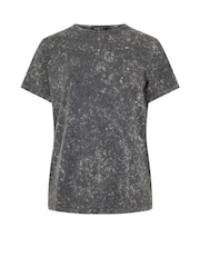 Yours Curve Grey Set In Sleeve 100% Cotton T-Shirt - Image 5 of 5