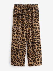 Yours Curve Brown Leopard Print Pull On Trousers - Image 7 of 7