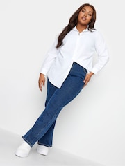 Yours Curve White Hourglass 100% Cotton Shirt - Image 4 of 4