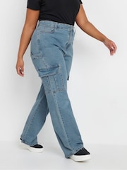 Yours Curve Cargo Pocket Jeans - Imagen 2 de 4