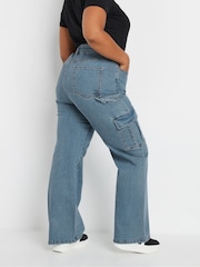Yours Curve Cargo Pocket Jeans - Imagen 4 de 4