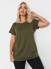Yours Curve Natural Core Basic Short Sleeve T-Shirts 3 Pack - Image 2 of 9